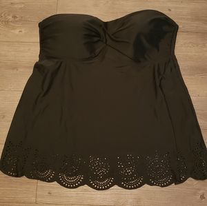 Black Tankini Swim Top